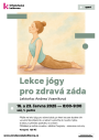 Lekce jógy pro zdravá záda