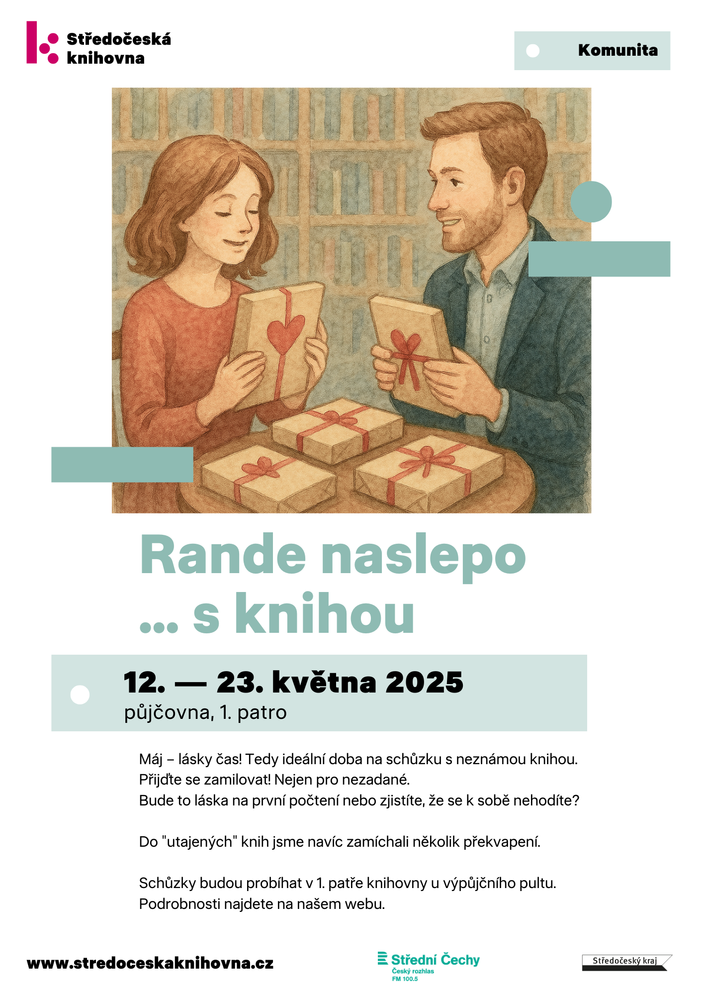 Fotogalerie Rande naslepo s knihou 2025 - portrét