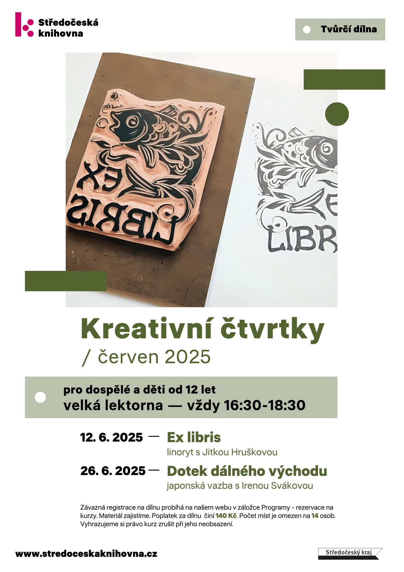 Fotogalerie Ex libris - linoryt s Jitkou Hruškovou - portrét