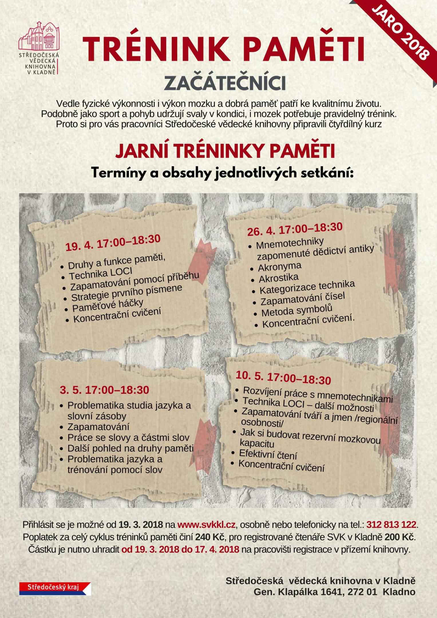 Fotogalerie Jarní tréninky paměti 2018 - portrét