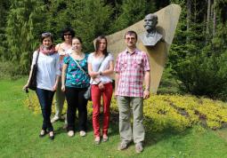 2015 – colleagues from opole in Kladno, A. Dvořák’s Monument