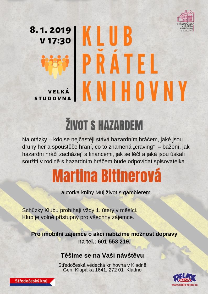 Fotogalerie Klub přátel knihovny - Život s hazardem - portrét
