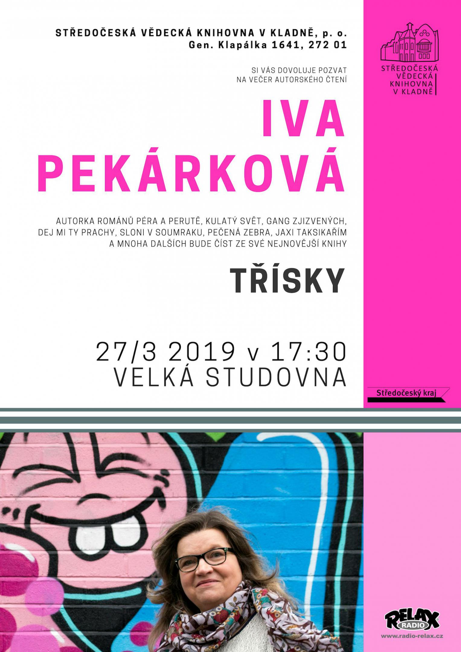 Fotogalerie Iva Pekárková: Třísky – autorské čtení - portrét