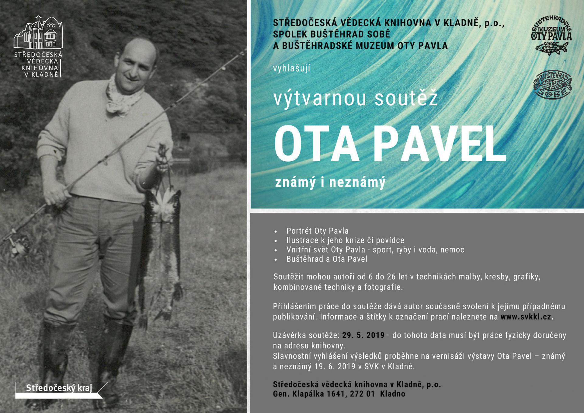 Fotogalerie Výtvarná soutěž: Ota Pavel - známý i neznámý - portrét
