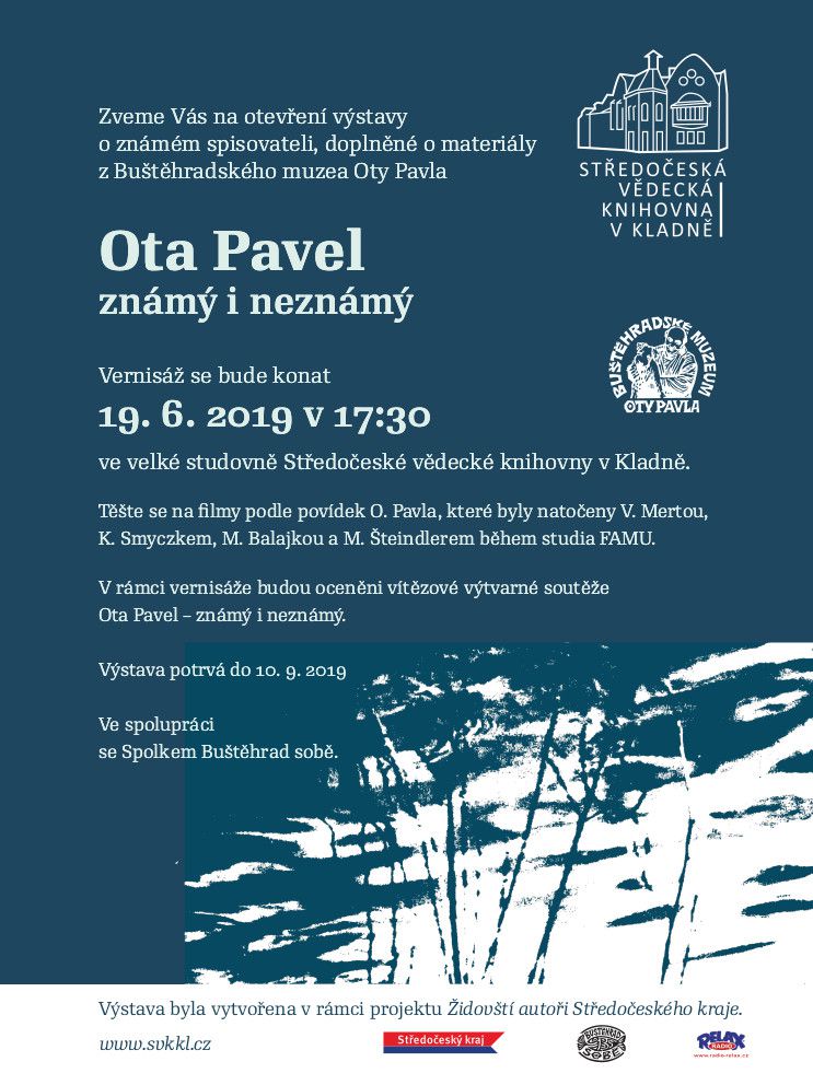 Fotogalerie Ota Pavel - známý i neznámý - pozvánka na vernisáž 19. 6. 2019