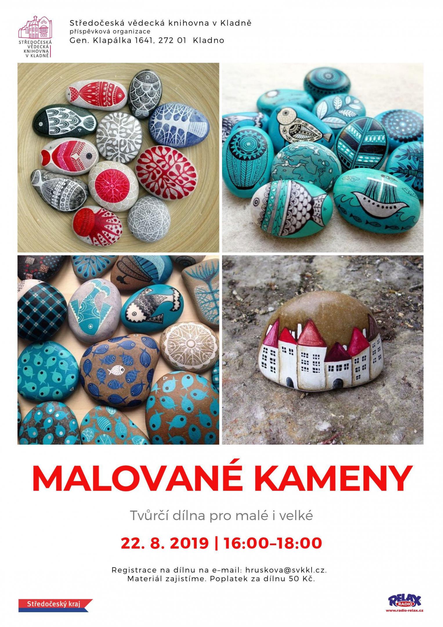 Fotogalerie Tvůrčí dílna pro malé i velké - malované kameny - portrét