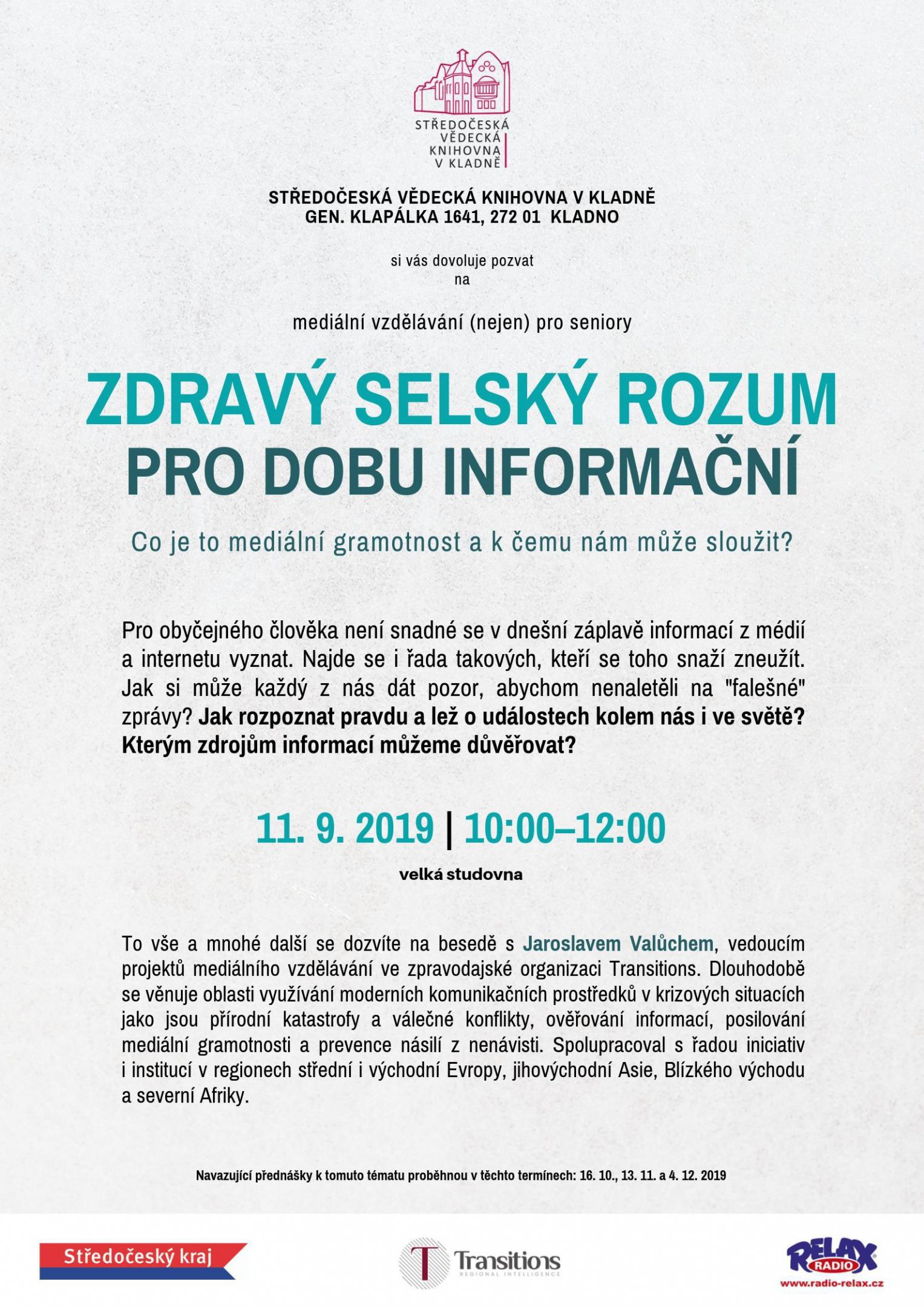 Fotogalerie Zdravý selský rozum pro dobu informační - portrét