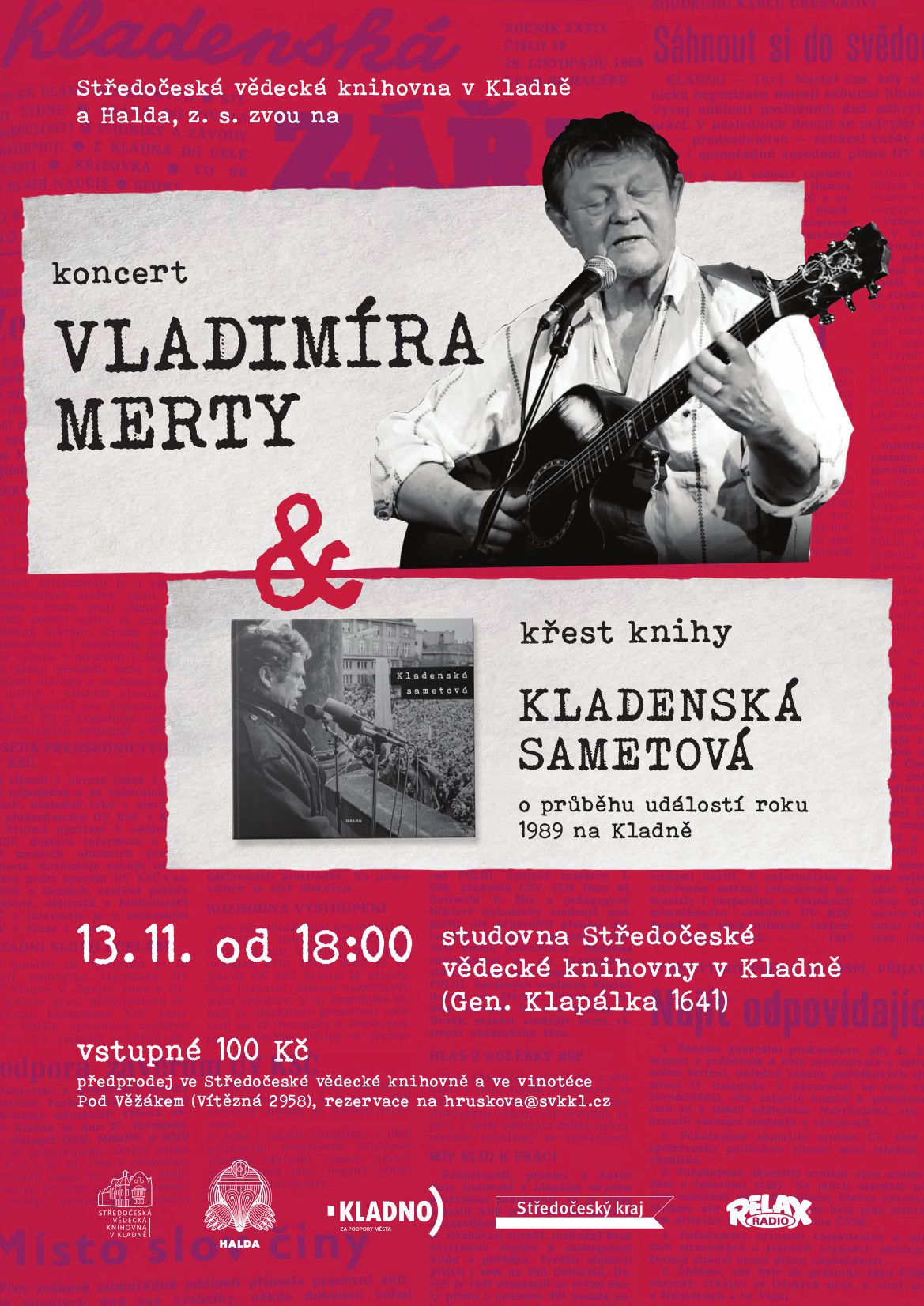 Fotogalerie Koncert Vladimíra Merty & křest knihy Kladenská sametová - portrét