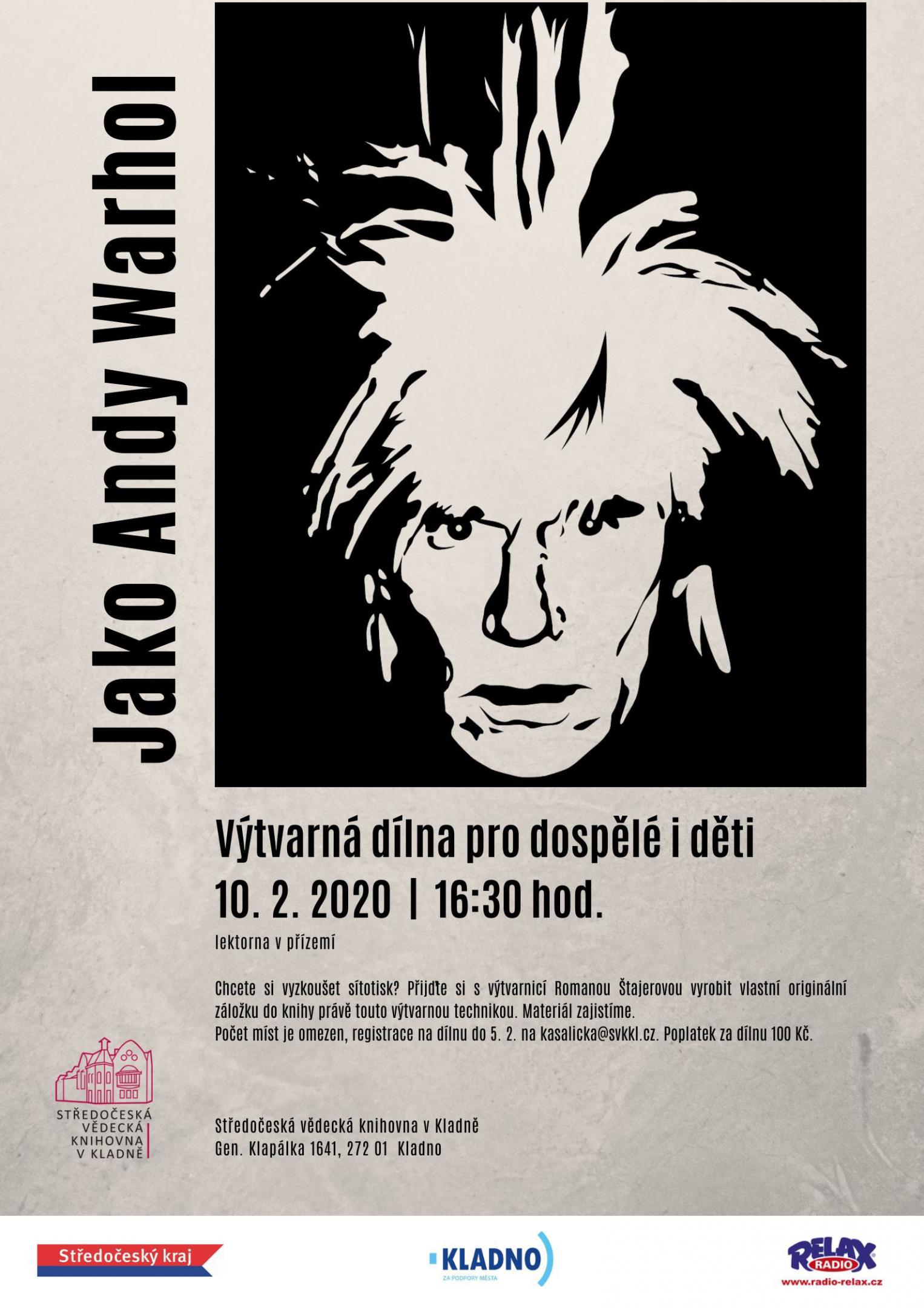 Fotogalerie Jako Andy Warhol – výtvarná dílna pro dospělé i děti - portrét