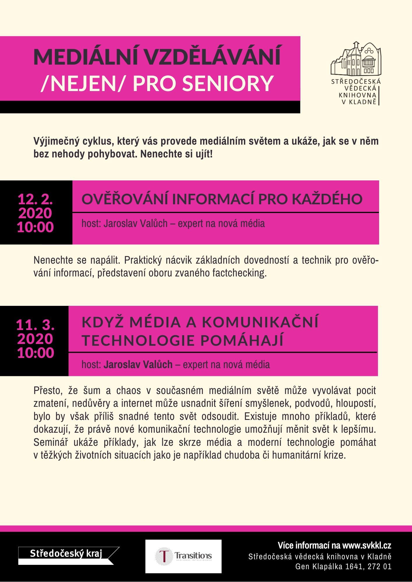 Fotogalerie Mediální vzdělávání /nejen/ pro seniory 2020 - portrét