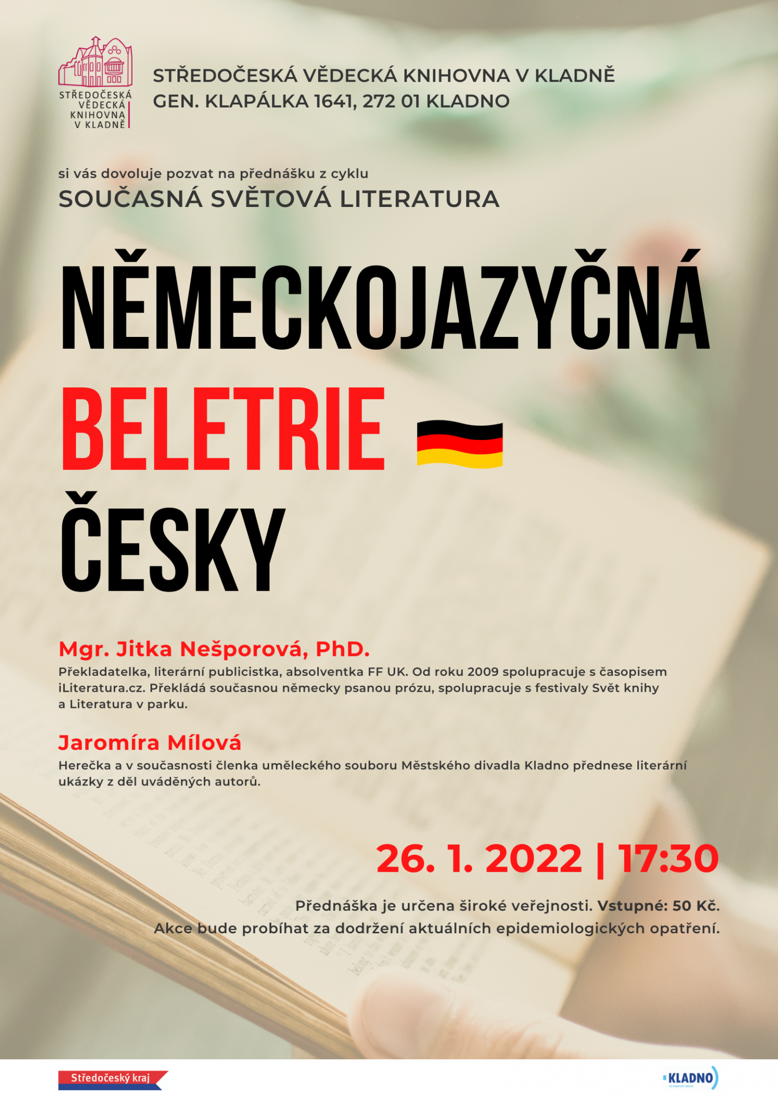Fotogalerie Jitka Nešporová: Německojazyčná beletrie česky - portrét