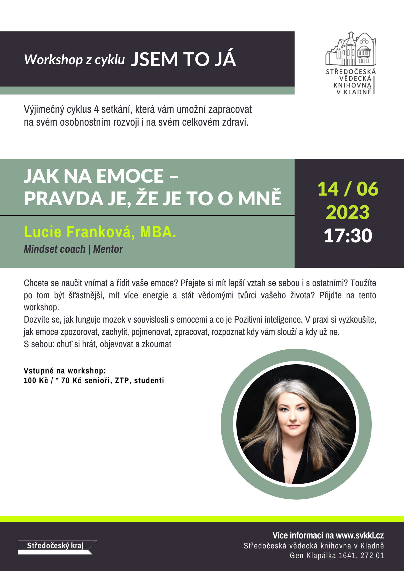 Fotogalerie Lucie Franková: Jak na emoce – pravda je, že je to o mě - portrét