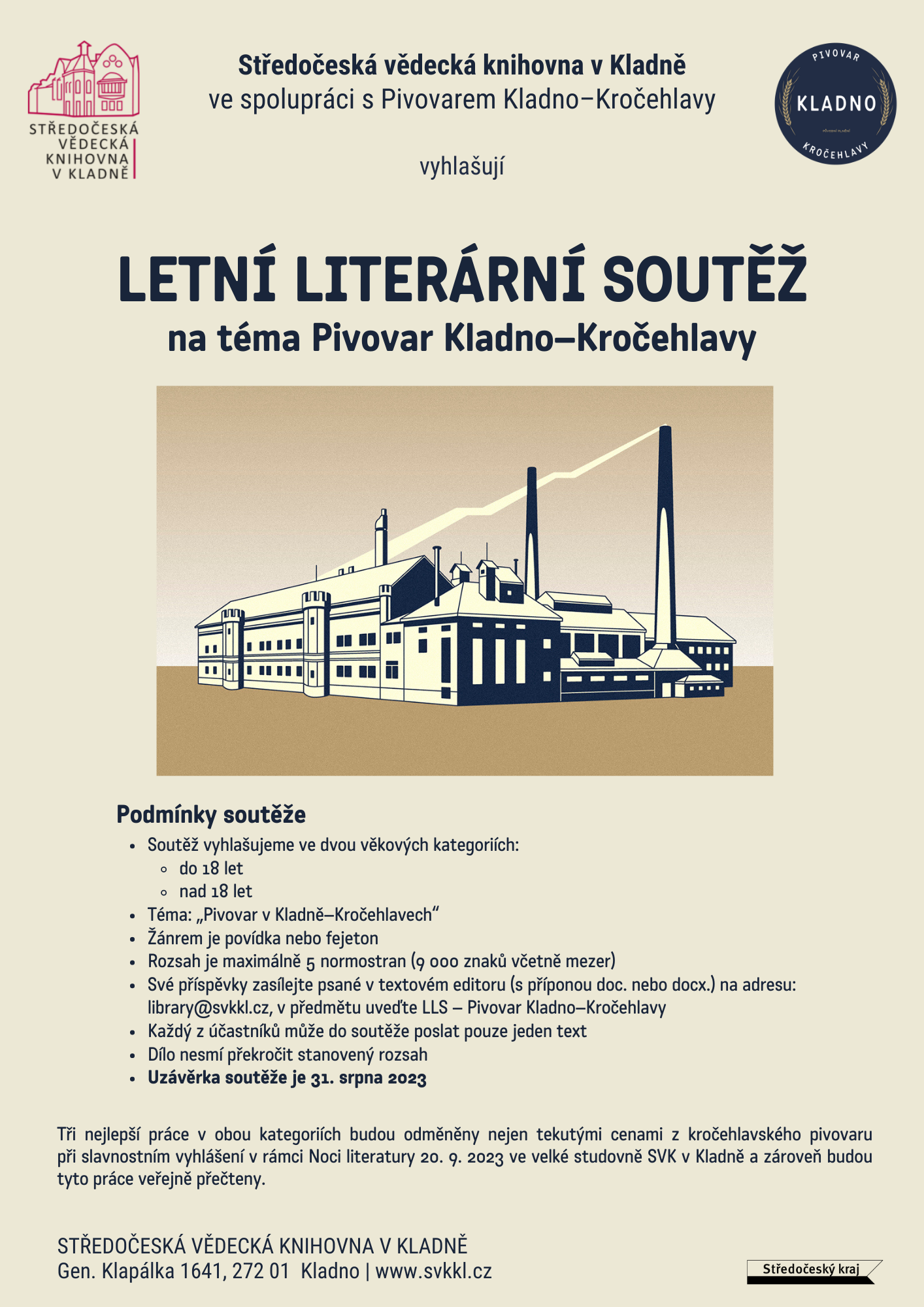 Fotogalerie Letní literární soutěž na téma Pivovar Kladno Kročehlavy - portrét