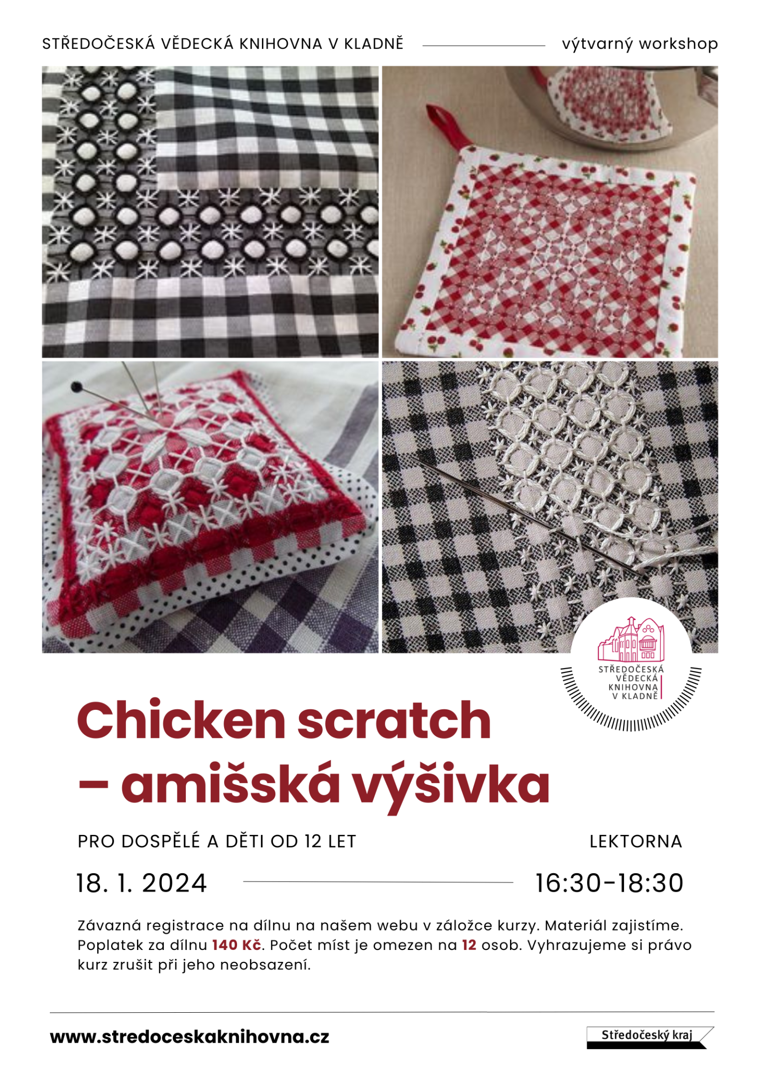 Fotogalerie Chicken scratch - amišská výšivka - portrét