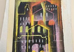 Fotogalerie Noční chodec - suchý pastel - fotogalerie
