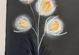 Fotogalerie Noční chodec - suchý pastel - fotogalerie