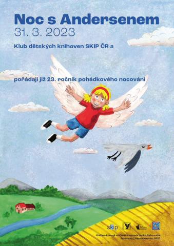 Propagační plakát k Noci s Andersenem v roce 2023 (Obr.: archiv SKIP ČR)