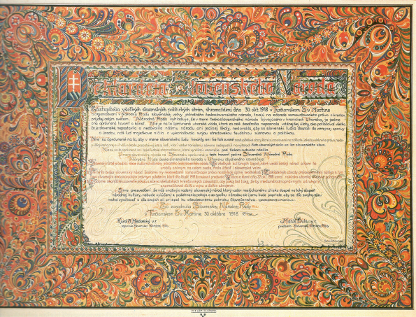 Deklarácia slovenského národa z 30. 10. 1918