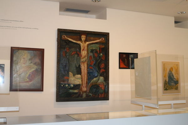 Část expozice věnovaná J. Váchalovi