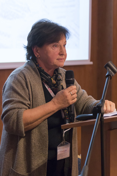 Přednáška Heleny Landové na konferenci Bibliotheca Academica 2017, která se konala v Brně na Mendelově univerzitě (Foto: archiv AKVŠ ČR)