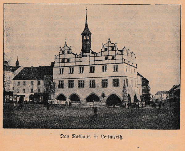 Litoměřická radnice, v níž byla umístěna knihovna (Foto: archiv SVK v Ústí n. L.)