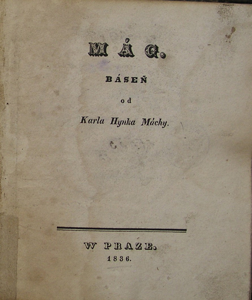 První vydání Máchova Máje z roku 1836