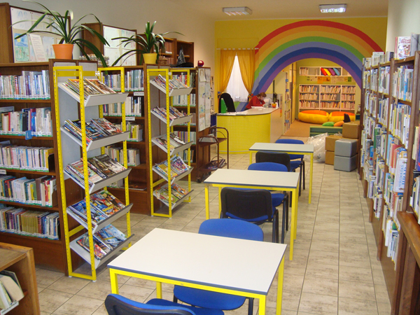 Interiér Knihovny K. H. Máchy v Litoměřicích před rekonstrukcí…