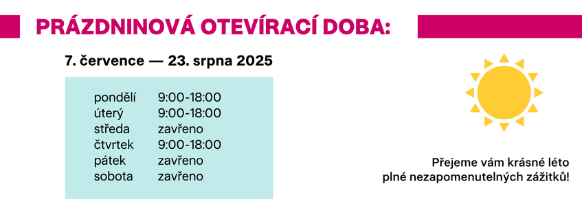 Prázdninová otevírací doba